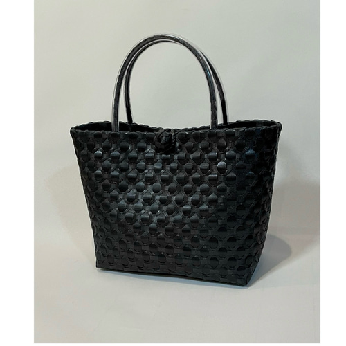 ppバンドの かごバッグ オールシーズン 使える プラカゴ ～Mサイズ