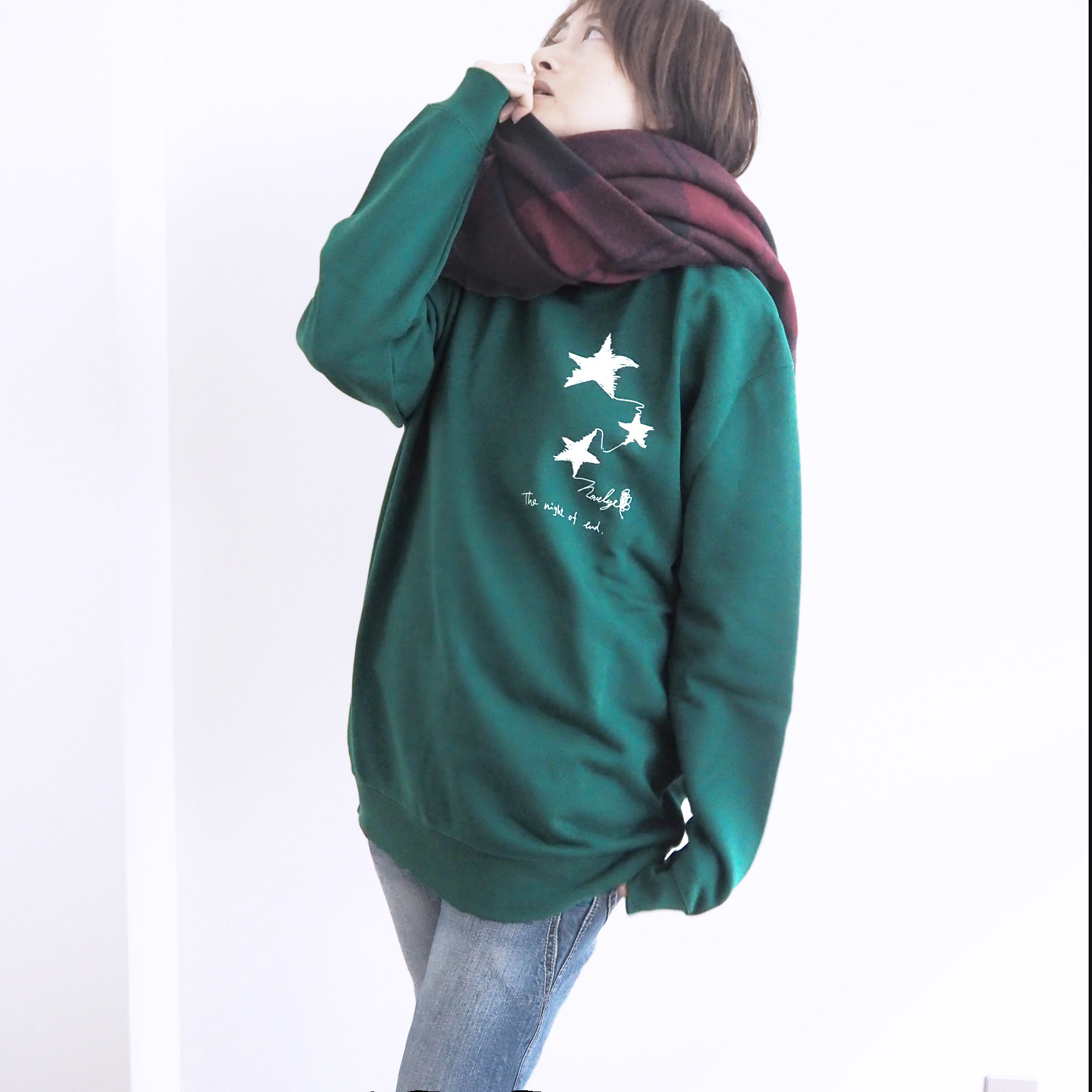 おとなのトレーナー　*よるのおわり*　アイビーグリーン 4,536円