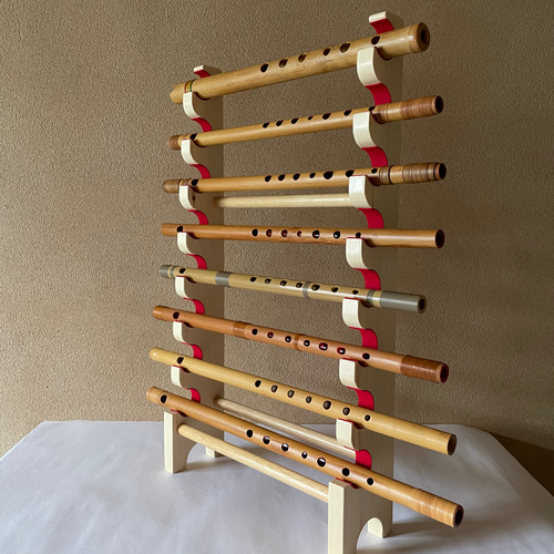 篠笛 スタンド 8本 クリア その他インテリア雑貨 koubou-m 通販