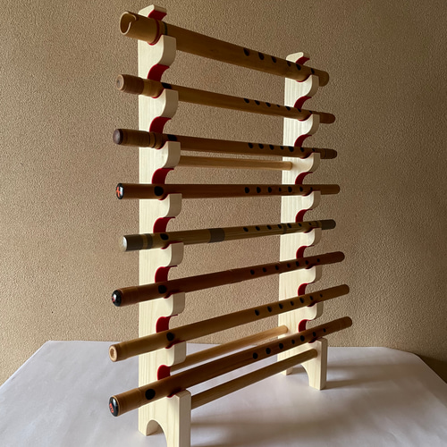 篠笛 スタンド 8本 クリア その他インテリア雑貨 koubou-m 通販