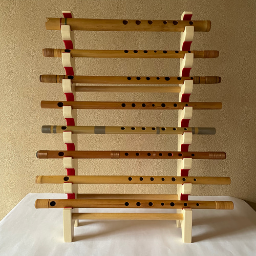 篠笛 スタンド 8本 クリア その他インテリア雑貨 koubou-m 通販