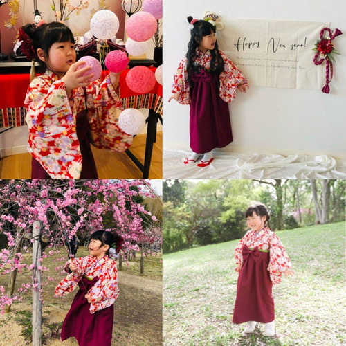 袴ワンピース【セミオーダー】ベビー袴・子供袴・袴ロンパース 袴ワンピース【セミオーダー】ベビー袴・子供袴・袴ロンパース