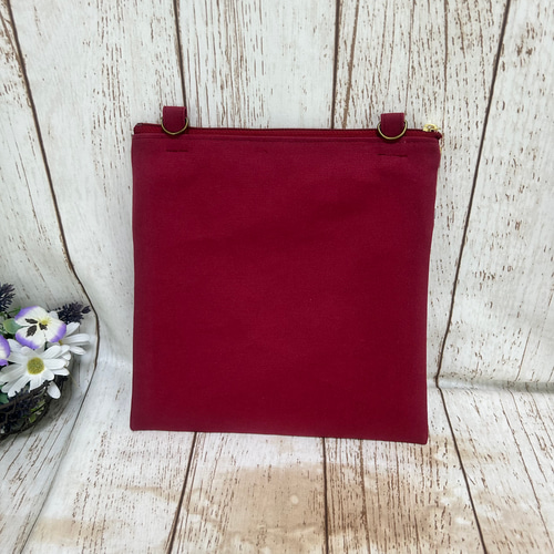 帆布 クリアポケット付き サコッシュ ショルダー可能 大人の移動