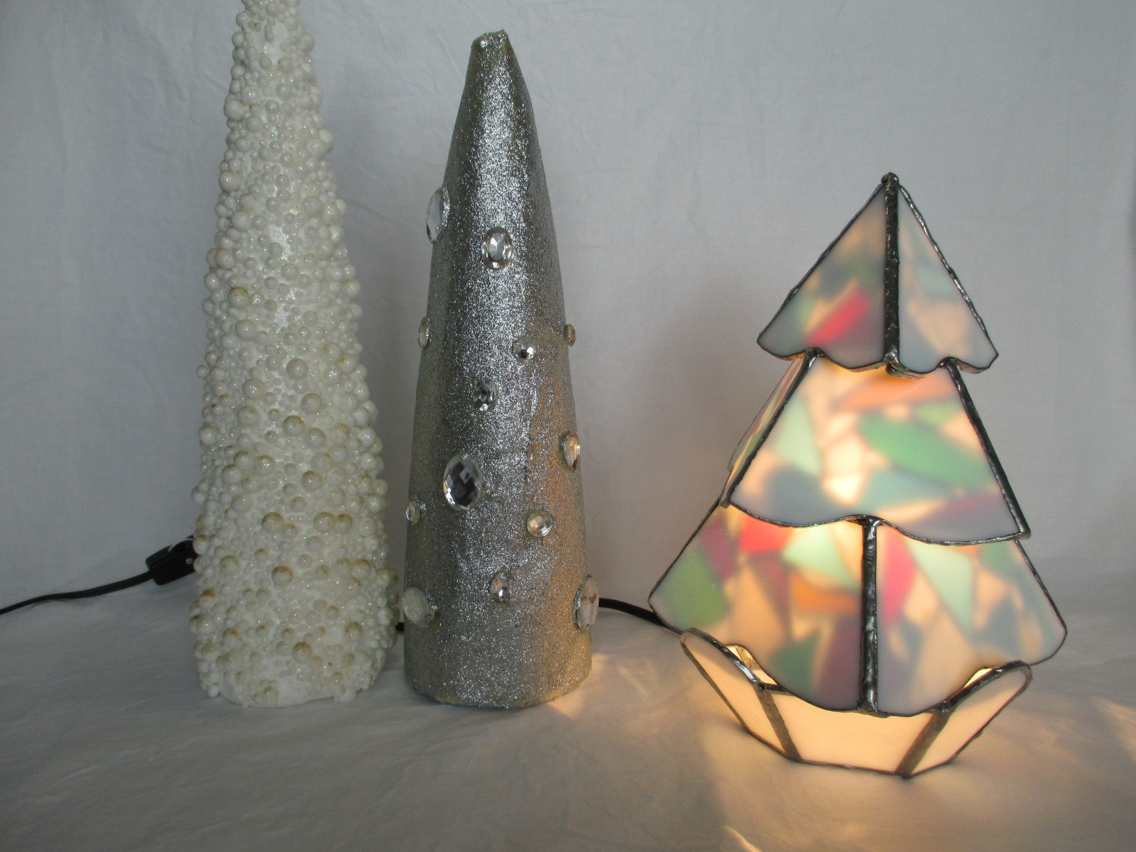 ステンドグラス　クリスマス ツリーランプ