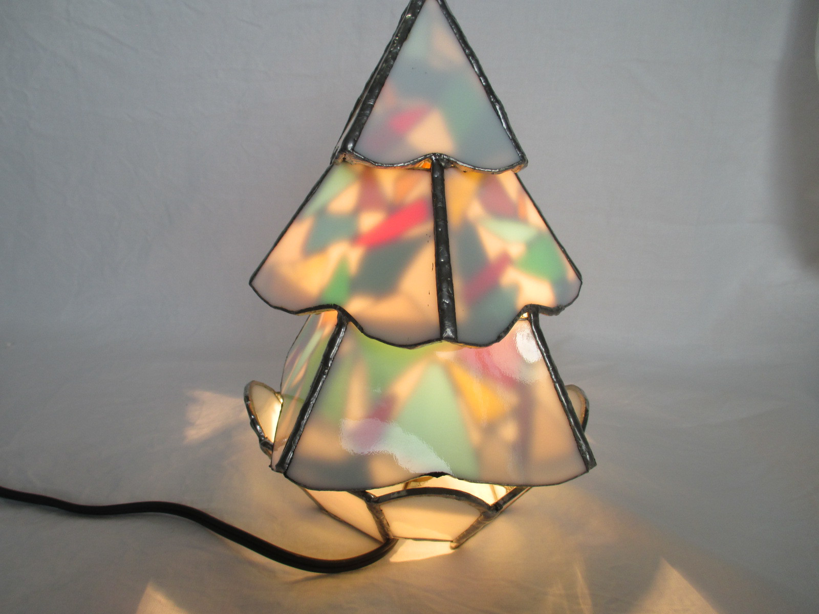 ステンドグラス　クリスマス ツリーランプ