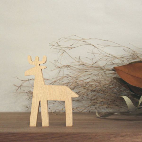 [郵費免費]馴鹿物海灘材料聖誕節裝飾冬天陳設品北歐天然室內裝飾 第2張的照片