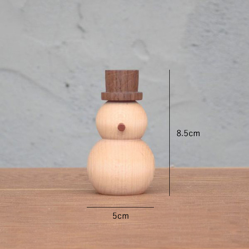 ろくろのゆきだるま｜オブジェ ろくろ 雪だるま スノーマン クリスマス