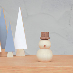 ろくろのゆきだるま｜オブジェ ろくろ 雪だるま スノーマン クリスマス