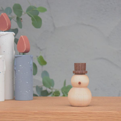ゆきだるま オブジェ ろくろ 雪だるま スノーマン クリスマス