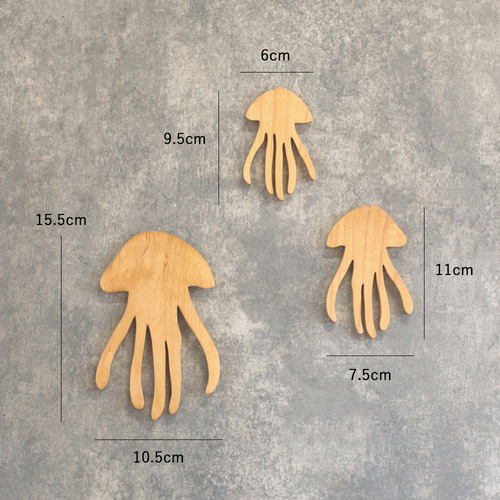 クラゲ オーナメント｜全6種類 夏 インテリア 海 サマー 西海岸