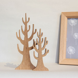 【送料無料】ウインター ツリー・Ｓサイズ クリスマス オブジェ 木製 飾り ディスプレイ 冬 枯れ木 置物 オブジェ 4枚目の画像