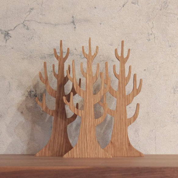 【送料無料】ウインター ツリー・Ｓサイズ クリスマス オブジェ 木製 飾り ディスプレイ 冬 枯れ木 置物 オブジェ 6枚目の画像