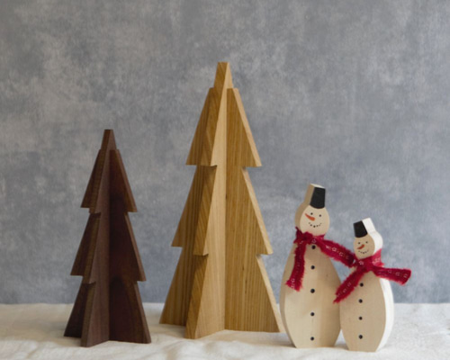 立体 もみの木 オブジェ Lサイズ×Sサイズセット｜クリスマス 木