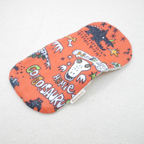 ふわもこハンカチ｜お絵描き恐竜-Doodle Dinosaur-｜S・10×20cm｜8重ガーゼハンカチ｜ギフト 5枚目の画像