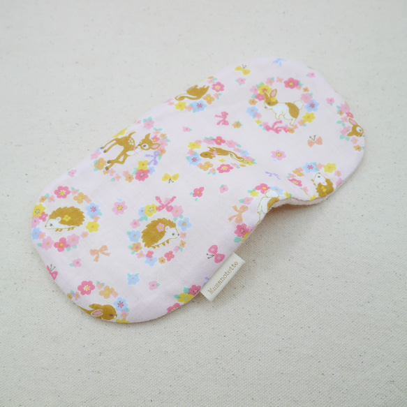 ふわもこハンカチ｜アニマルフラワー-Animal Flower-｜S・10×20cm｜8重ガーゼハンカチ｜ギフト｜誕生日 5枚目の画像