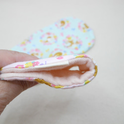 ふわもこハンカチ｜アニマルフラワー-Animal Flower-｜S・10×20cm｜8重ガーゼハンカチ｜ギフト｜誕生日 3枚目の画像