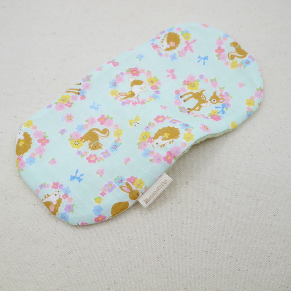 ふわもこハンカチ｜アニマルフラワー-Animal Flower-｜S・10×20cm｜8重ガーゼハンカチ｜ギフト｜誕生日 6枚目の画像