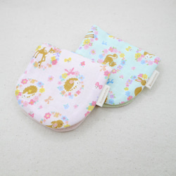 ふわもこハンカチ｜アニマルフラワー-Animal Flower-｜S・10×20cm｜8重ガーゼハンカチ｜ギフト｜誕生日 1枚目の画像