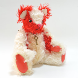 スタイリッシュでモダン ホワイト & レッド 本格 テディベア クリスマスギフト 5枚目の画像