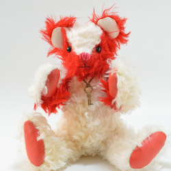 スタイリッシュでモダン ホワイト & レッド 本格 テディベア クリスマスギフト 9枚目の画像