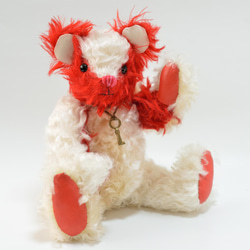 スタイリッシュでモダン ホワイト & レッド 本格 テディベア クリスマスギフト 7枚目の画像