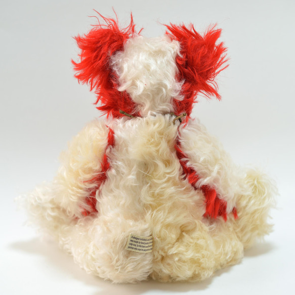 スタイリッシュでモダン ホワイト & レッド 本格 テディベア クリスマスギフト 16枚目の画像