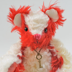 スタイリッシュでモダン ホワイト & レッド 本格 テディベア クリスマスギフト 12枚目の画像