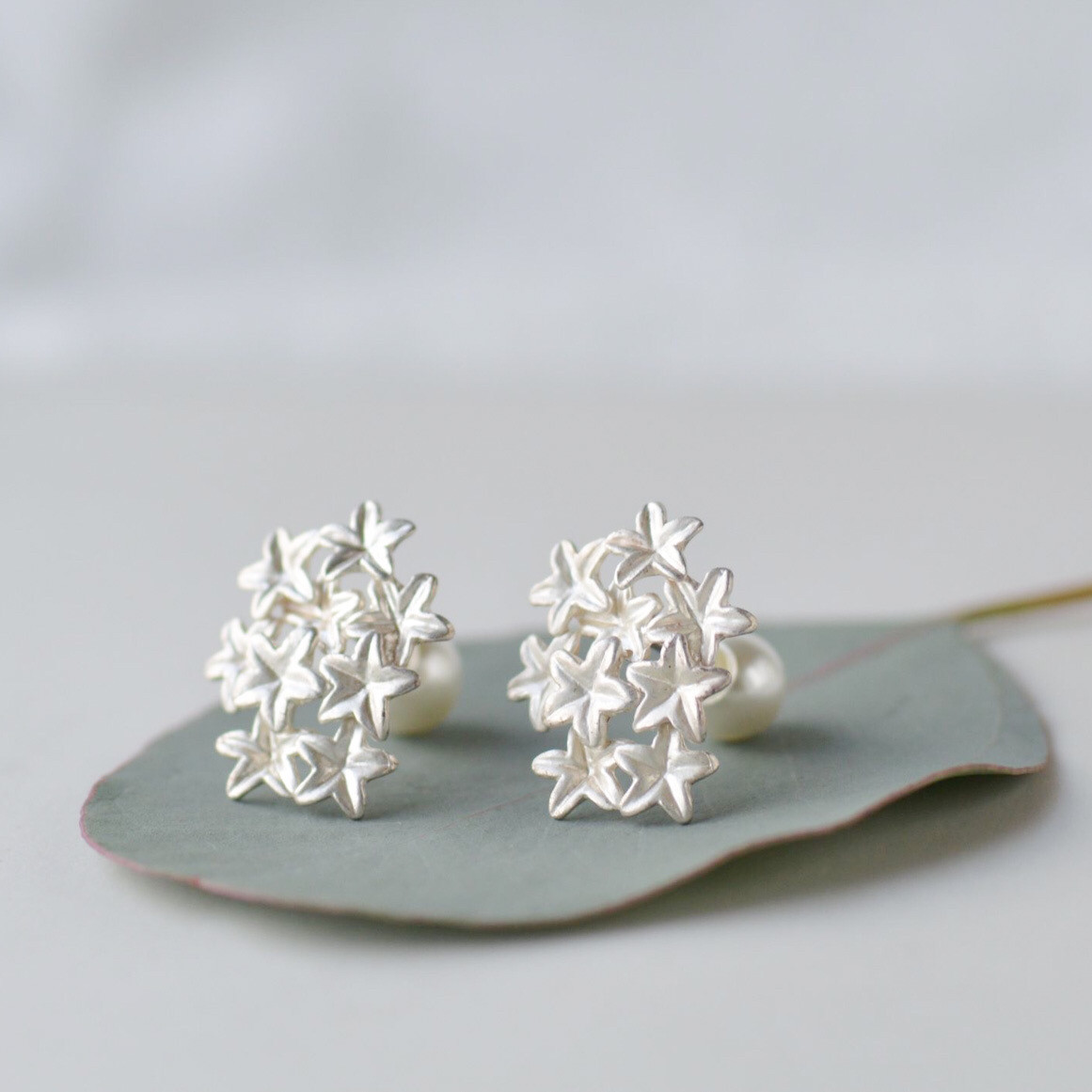 スナビキソウのピアス