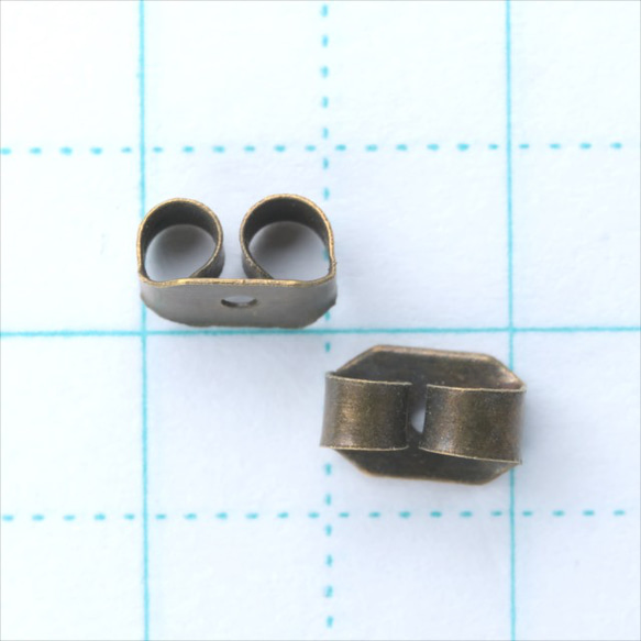 [20 件] Earrings Catch ★ 5.4mm / Antique ★ Earrings Parts Fastene 第2張的照片