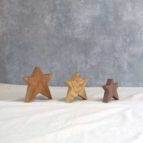 星のオブジェ ナチュラル｜全9種類 クリスマス 七夕 飾り 置物 小物