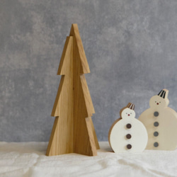 クリスマスツリー 立体 もみの木 オブジェ｜全３種類 クリスマス 木 ディスプレイ 北欧 インテリア 置物 飾り 4枚目の画像