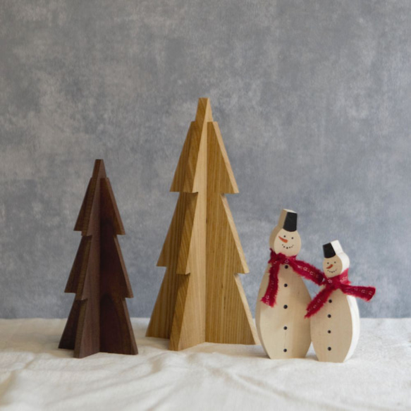 クリスマスツリー 立体 もみの木 オブジェ｜全３種類 クリスマス 木 ディスプレイ 北欧 インテリア 置物 飾り 7枚目の画像