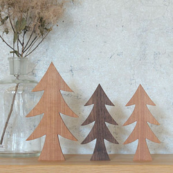 【送料無料】ツリー オブジェ Ｓサイズ 木 飾り 置物 もみの木 北欧 インテリア 無垢材 冬 クリスマス オブジェ 6枚目の画像