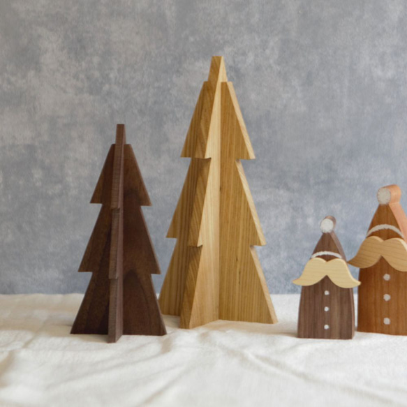 クリスマスツリー 立体 もみの木 オブジェ｜全3種類 クリスマス 木