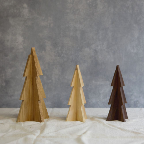 クリスマスツリー 立体 もみの木 オブジェ｜全３種類 クリスマス 木 ディスプレイ 北欧 インテリア 置物 飾り 9枚目の画像