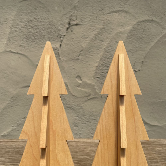 クリスマスツリー 立体 もみの木 オブジェ｜全３種類 クリスマス 木 ディスプレイ 北欧 インテリア 置物 飾り 5枚目の画像