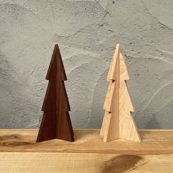 クリスマスツリー 立体 もみの木 オブジェ｜全３種類 クリスマス 木 ディスプレイ 北欧 インテリア 置物 飾り 14枚目の画像