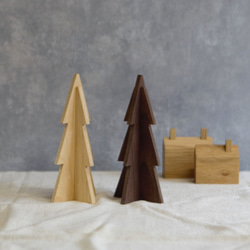 クリスマスツリー 立体 もみの木 オブジェ｜全３種類 クリスマス 木 ディスプレイ 北欧 インテリア 置物 飾り 12枚目の画像