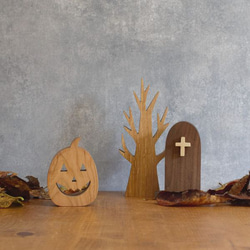 お墓 Ｂタイプ｜ハロウィン オブジェ 置物 木製 雑貨 無垢材 十字架 北欧 インテリア 飾り 雑貨 ホラー 墓地 10枚目の画像