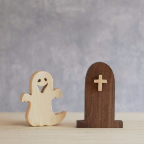お墓 Ｂタイプ｜ハロウィン オブジェ 置物 木製 雑貨 無垢材 十字架 北欧 インテリア 飾り 雑貨 ホラー 墓地 9枚目の画像