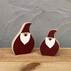 ペイント サンタ オブジェ｜全２種類 サンタクロース 手描き カラー 置物 クリスマス 飾り 小物 デコレーション 5枚目の画像