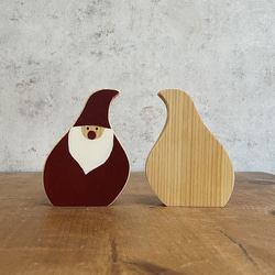 ペイント サンタ オブジェ｜全２種類 サンタクロース 手描き カラー 置物 クリスマス 飾り 小物 デコレーション 7枚目の画像