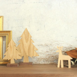 【送料無料】もみの木 Ｌサイズ 木製オブジェ クリスマス ツリー 飾り 木 手作り ハンドメイド 北欧 雑貨 3枚目の画像