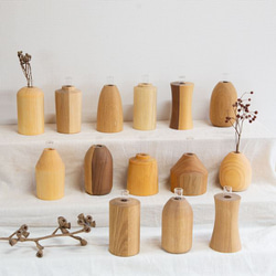 【類型由你決定】波特輪花瓶，S號，單瓶，花瓶，木質，試管，乾燥花，鮮花，獨一無二，韓國 第12張的照片