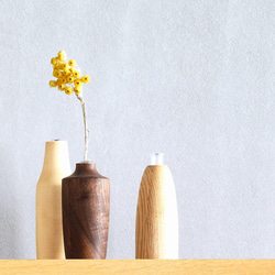 【類型由你決定】波特輪花瓶，S號，單瓶，花瓶，木質，試管，乾燥花，鮮花，獨一無二，韓國 第2張的照片