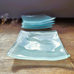 ガラス　ラムネ皿15㎝ 4枚目の画像