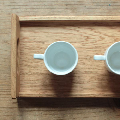 トレー 木製 w38cm オーク キッチン 雑貨 道具 お盆 ナチュラル