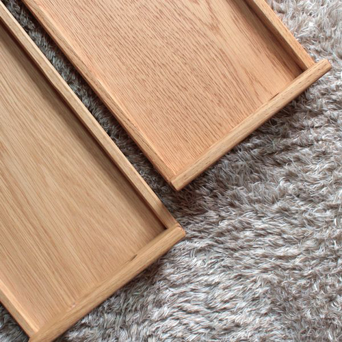 トレー 木製 w38cm オーク キッチン 雑貨 道具 お盆 ナチュラル