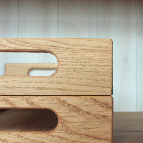 トレー 木製 w38cm オーク キッチン 雑貨 道具 お盆 ナチュラル