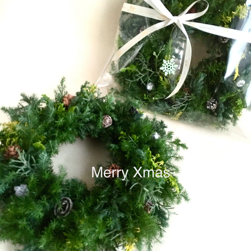 針葉樹のクリスマスリースL リース cocoro+ 通販 8285577｜Creema